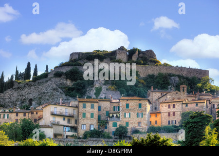 Castiglione d ' Orcia, Rocca d ' Orcia, Siena, Toskana, Italien Stockfoto