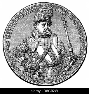 Siegel von Joachim II. Hector, 1505-1571, Kurfürst von Brandenburg, Hohenzollern, Deutschland, Europa Stockfoto