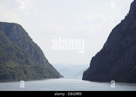 Serbien, Eisernes Tor, Kazan Schlucht, Donau, serbischer; Eisernen Tor, Kazan Schlucht, Donau, wohl Stockfoto