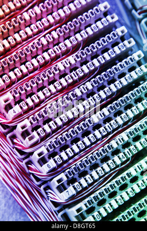 abstrakten elektronischen Nummer Board Hintergrund. Stockfoto