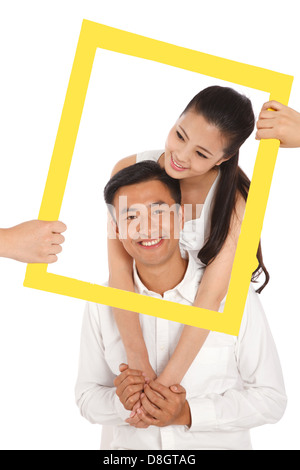 Junges Paar nehmen Foto Stockfoto