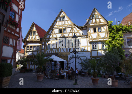 Deutschland, Baden-Württemberg, Besigheim; Drei Giebelhaus (Dreigiebelhaus) Stockfoto
