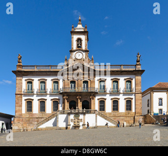 Ouro Preto Rathaus, Minas Gerais, Brasilien Stockfoto