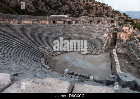 Antike Myra griechischen Theater in Türkei Demre Stockfoto