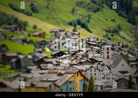 Alpen-Dorf Stockfoto