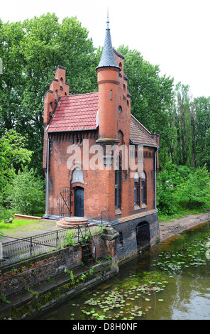 Alte deutsche Architektur in Kaliningrad. Russland Stockfoto