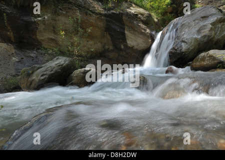 Fließwasser Gaya District, Bihar, Indien Stockfoto