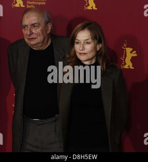 Isabelle Huppert und Claude Chabrol bei Photocall "Comedy of Power" (Französisch: "L'Ivresse du Pouvoir") während der Berlinale, der 56. Internationalen Filmfestspiele Berlin 2006. Stockfoto