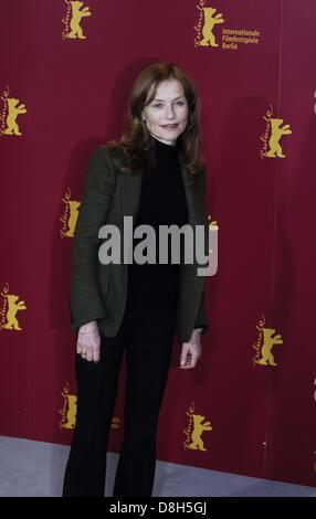 Isabelle Huppert bei Photocall "Comedy of Power" (Französisch "L'Ivresse du Pouvoir") während der Berlinale, den 56. Internationalen Filmfestspielen in Berlin im Jahr 2006. Stockfoto