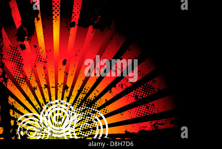 Gelbe und Orange Grunge Hintergrund Stockfoto