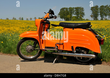 Moped aus der DDR Stockfoto