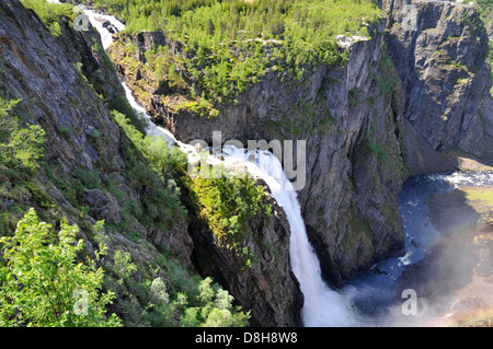 Wasserfall in Norwegen Stockfoto