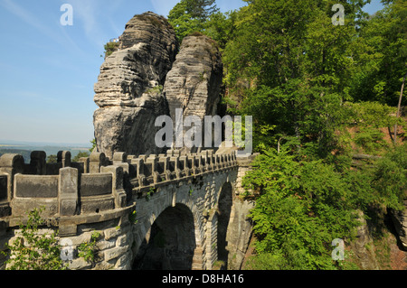 Bastei-Brücke Stockfoto