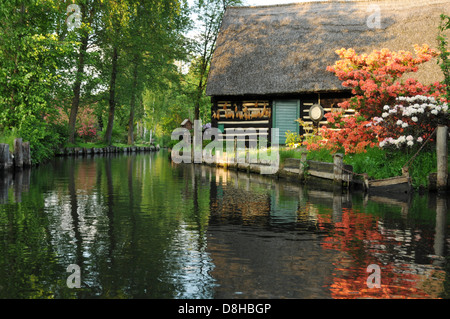 Spreewald-Haus Stockfoto