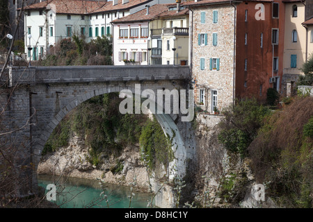 Teufelsbrücke, Cividale del Friuli, Italien Stockfoto