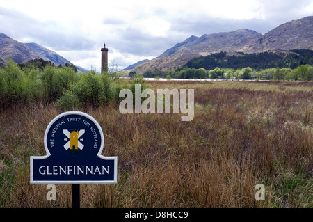 Glenfinnan Monument Highlands Scotland UK Stockfoto