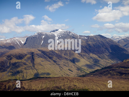 Ben Nevis aus der Luft, North West Highland Scotland Stockfoto