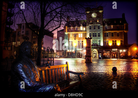 Leith Ufer Waterfront in der Abenddämmerung, Edinburgh @HotpixUK Stockfoto