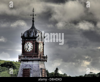 Das Clocktower Stornoway historische Rathaus, jetzt ein Kunst-Ort in der Isle of Lewis, äußeren Hebriden, Highland, Schottland, UK Stockfoto