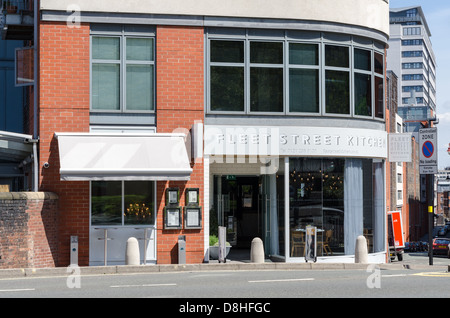 Fleet Street Kitchen Bar und Restaurant im Stadtzentrum von Birmingham Stockfoto