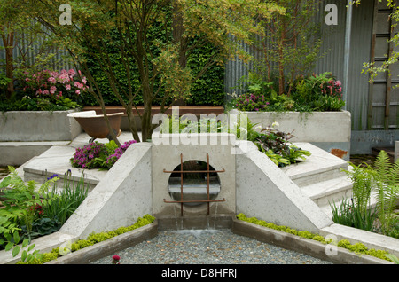 Die Gully in der Einöde Garten von RHS Chelsea Flower Show 2013, London, UK. Stockfoto