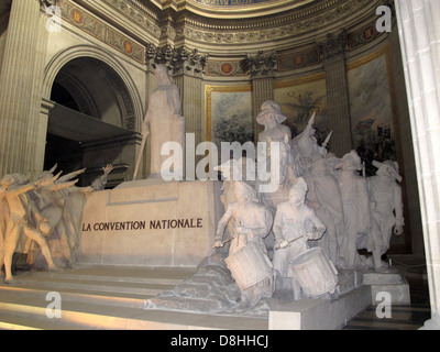 La Convention Nationale, Statue, Pantheon, Paris 5, Quartier Latin, Frankreich Stockfoto