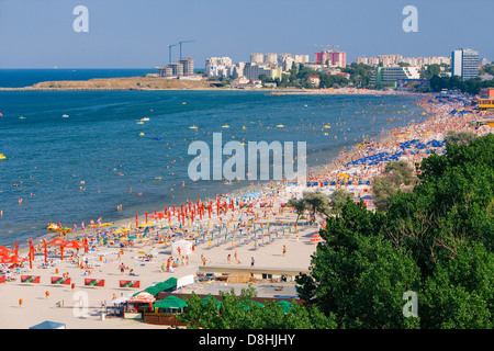 Rumänien und Schwarzmeer-Küste, Mamaia, Mamaia Beach resort Stockfoto