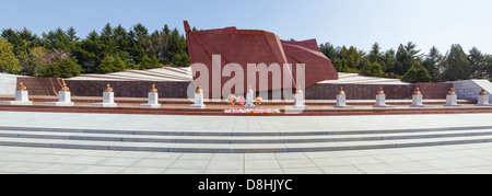 Demokratischen Völker Volksrepublik Korea (DVRK), Nordkorea, revolutionären Märtyrer Friedhof Stockfoto