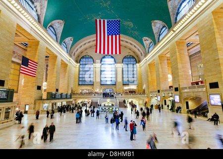 Haupt-Bahnhofshalle im Grand Central Terminal, Rail Station, New York City, New York, Vereinigte Staaten von Amerika, Nordamerika Stockfoto