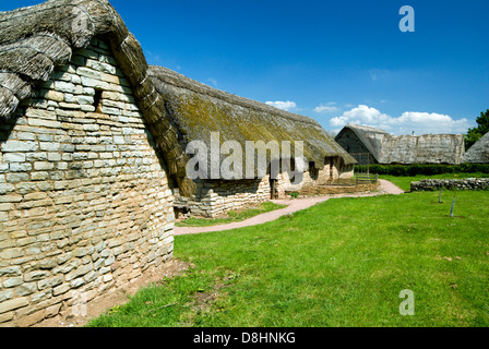 Mittelalterliches Dorf Cosmeston, Cosmeston Seen und Country Park, Penarth, Vale von Glamorgan, South Wales, UK. Stockfoto