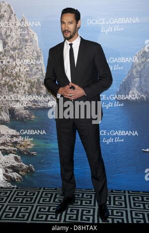 Madrid, Spanien. 29. Mai 2013. Stany Coppet besucht die mediterranen Sommer Cocktail Dolce & Gabanna hellblau-Party im Santo Mauro Hotel am 29. Mai 2013 in Madrid Credit: ZUMA Press, Inc./Alamy Live News Stockfoto