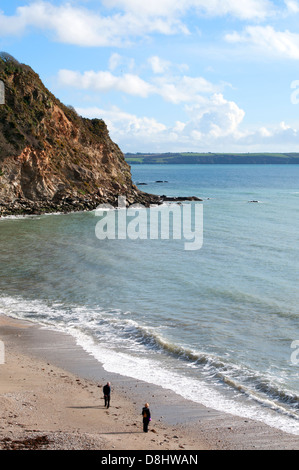 Der kleine Strand von Charlestown in der Nähe von Austell in Cornwall, Großbritannien Stockfoto