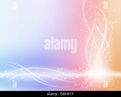 Schönen Pastell-Hintergrund mit Sternen und wirbelt. Bearbeitbares Vektor-Bild Stockfoto