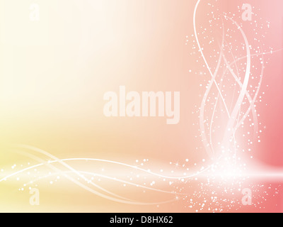 Rosa schönen Pastell-Hintergrund mit Sternen und wirbelt. Bearbeitbares Vektor-Bild Stockfoto