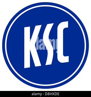 Logo des deutschen Fußball-Nationalmannschaft Karlsruher SC. Stockfoto