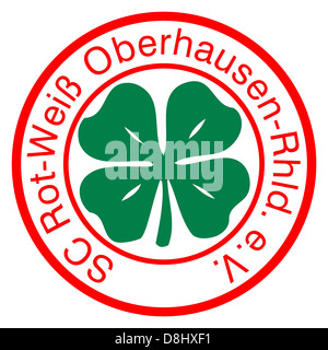 Logo des deutschen Fußball-Nationalmannschaft SC Rot-Weiss Oberhausen. Stockfoto