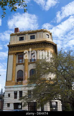 Schottische Kite Tempelbau, Bull Street, Savannah, Georgia Stockfoto