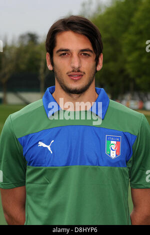 Simone Colombi (ITA), 28. Mai 2013 - Fußball / Fußball: Italien u-21-Team offizielle Foto-Session für die U21-Meisterschaft (EM) am Centro Tecnico Milanello in Milanello, Italien. (Foto von Maurizio Borsari/AFLO) Stockfoto