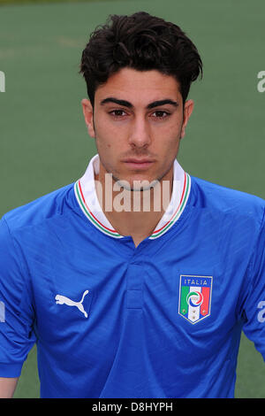 Paolo Frascatore (ITA), 28. Mai 2013 - Fußball / Fußball: Italien u-21-Team offizielle Foto-Session für die U21-Meisterschaft (EM) am Centro Tecnico Milanello in Milanello, Italien. (Foto von Maurizio Borsari/AFLO) Stockfoto