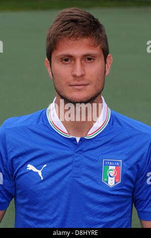 Simone Romagnoli (ITA), 28. Mai 2013 - Fußball / Fußball: Italien u-21-Team offizielle Foto-Session für die U21-Meisterschaft (EM) am Centro Tecnico Milanello in Milanello, Italien. (Foto von Maurizio Borsari/AFLO) Stockfoto