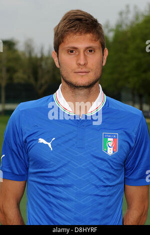 Simone Romagnoli (ITA), 28. Mai 2013 - Fußball / Fußball: Italien u-21-Team offizielle Foto-Session für die U21-Meisterschaft (EM) am Centro Tecnico Milanello in Milanello, Italien. (Foto von Maurizio Borsari/AFLO) Stockfoto