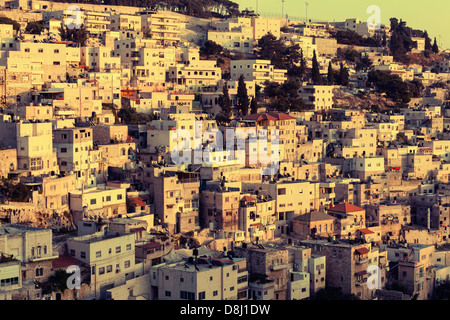 Silwan Dorf in Jerusalem, Israel Stockfoto