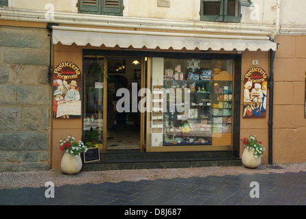 Pasticceria in Noli - Ligurien - Italien Stockfoto