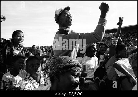 ANC-Wahl-Kampagne Rallye, Athlone, Cape Town, 1994 Stockfoto