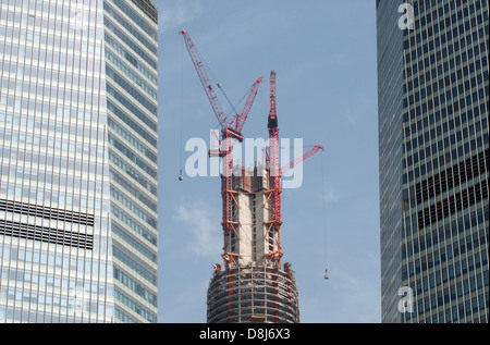 Höchste im Bau Bau, Shanghai Tower, Shanghai, China Shanghai. Stockfoto