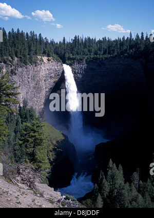 Helmcken Falls auf dem Murtle River, Wells Gray Provincial Park, Britisch-Kolumbien, Kanada. Stockfoto