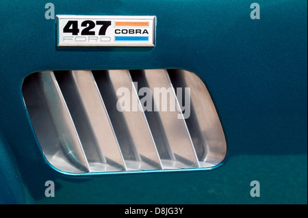 Nahaufnahme des Lufteinlasses ein 427 Ford/Shelby AC Cobra Stockfoto
