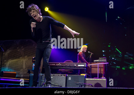 Mick Jagger, führt Lead-Sänger der Rolling Stones während ihrer "50 und zählen" Tour in Toronto, Ontario, Kanada. 052513 Stockfoto