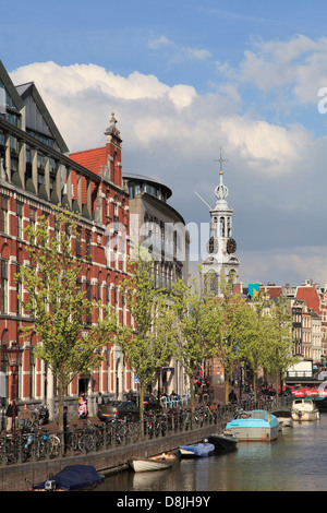 Niederlande, Amsterdam, Singel, Munttoren, Turm, Stockfoto