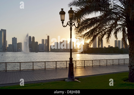 Goldene Meile, von Sharjah, Vereinigte Arabische emirate Stockfoto